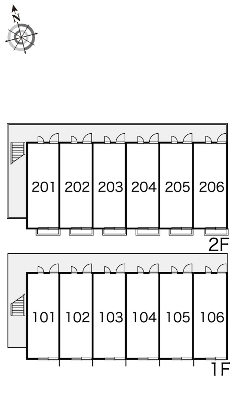 レオパレスシェルター 間取配置図