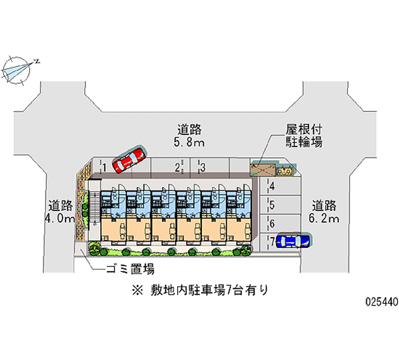 レオパレスクレアシオン 月極駐車場