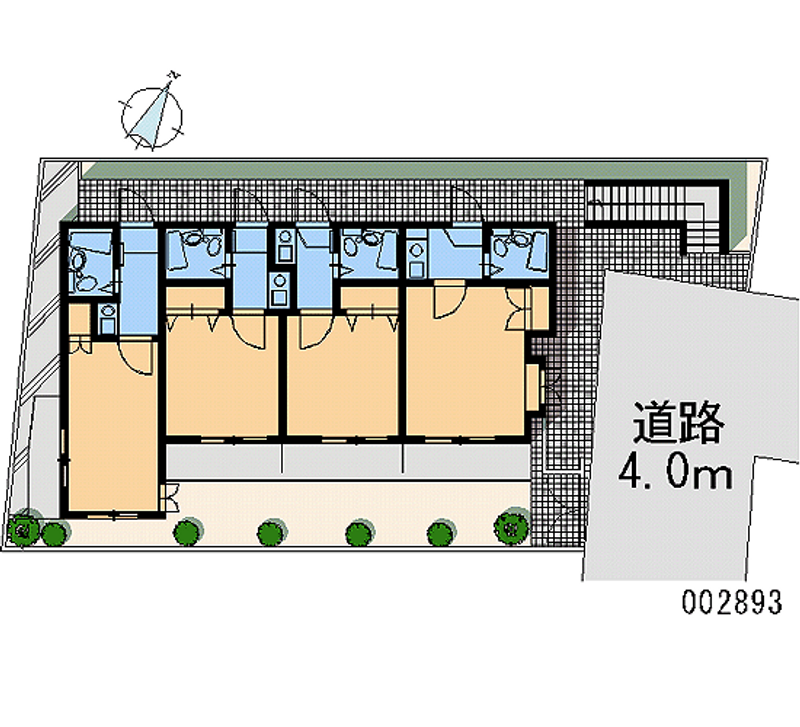 レオパレス新中野第２ 区画図