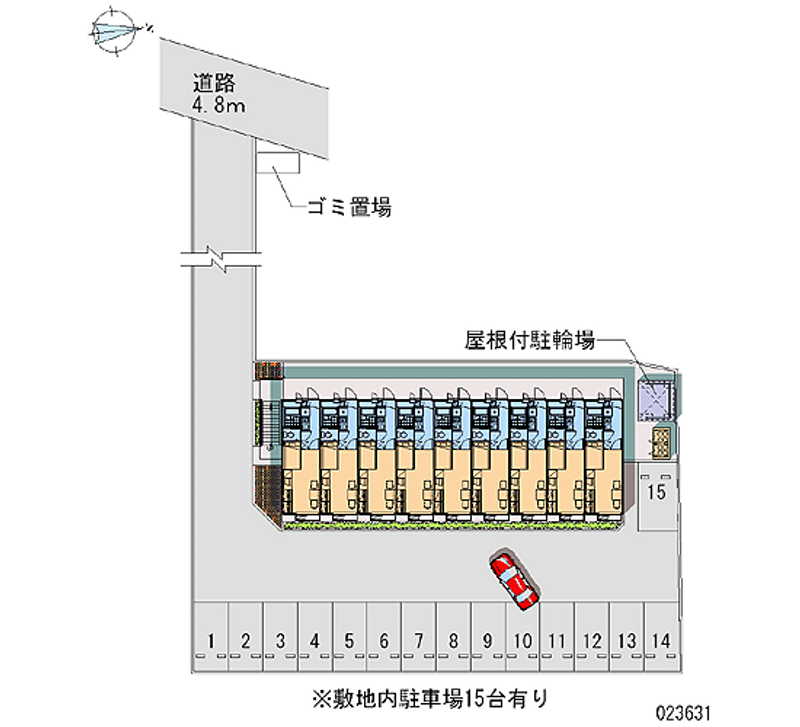 レオパレス市柳 月極駐車場