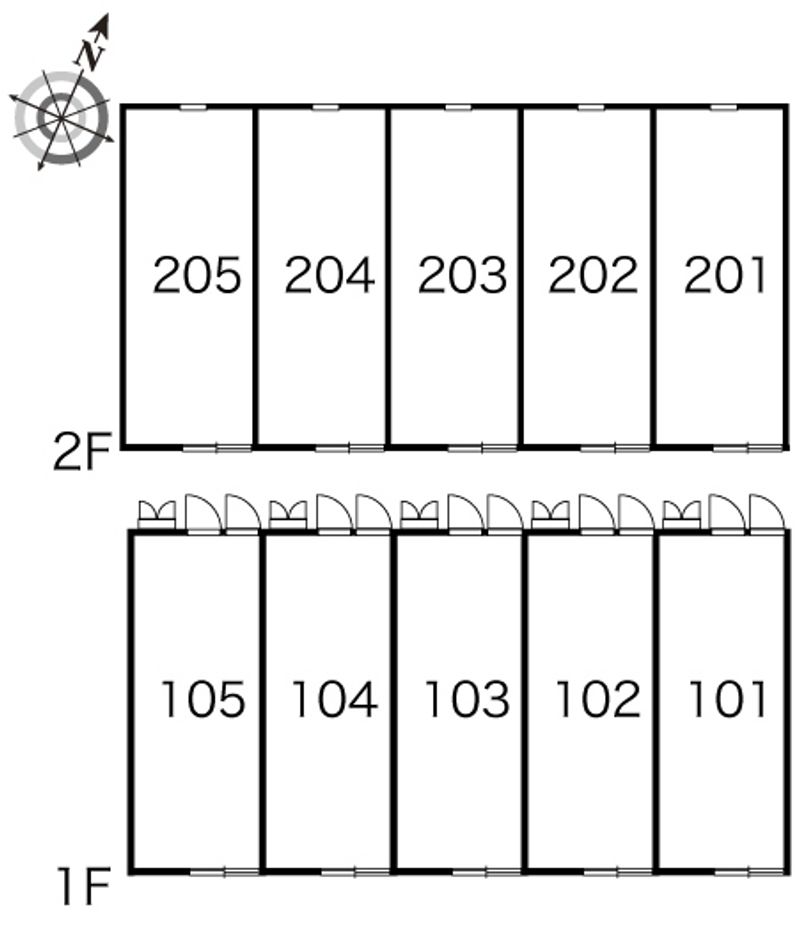 レオパレス瀬波 間取配置図