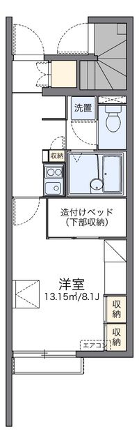 レオパレスアイランド 間取り図