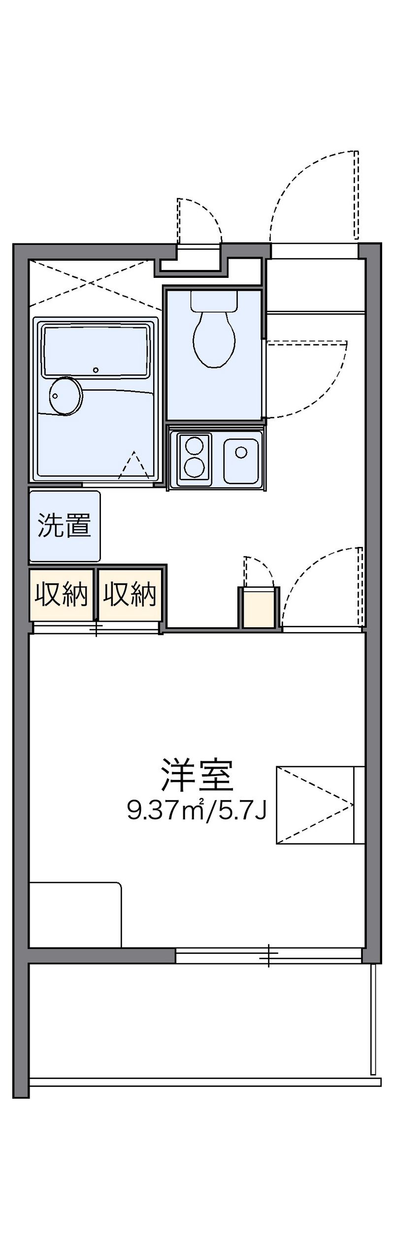 レオパレスエレガンスＫ 間取図