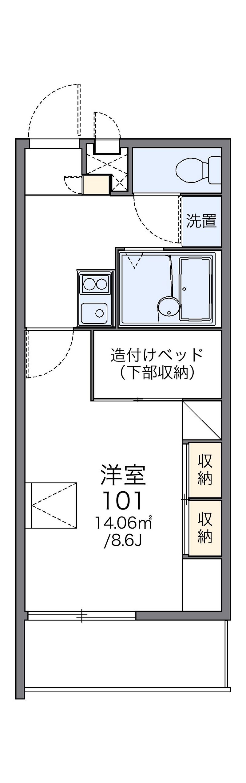 レオパレスＢＬＯＯＭ 間取図
