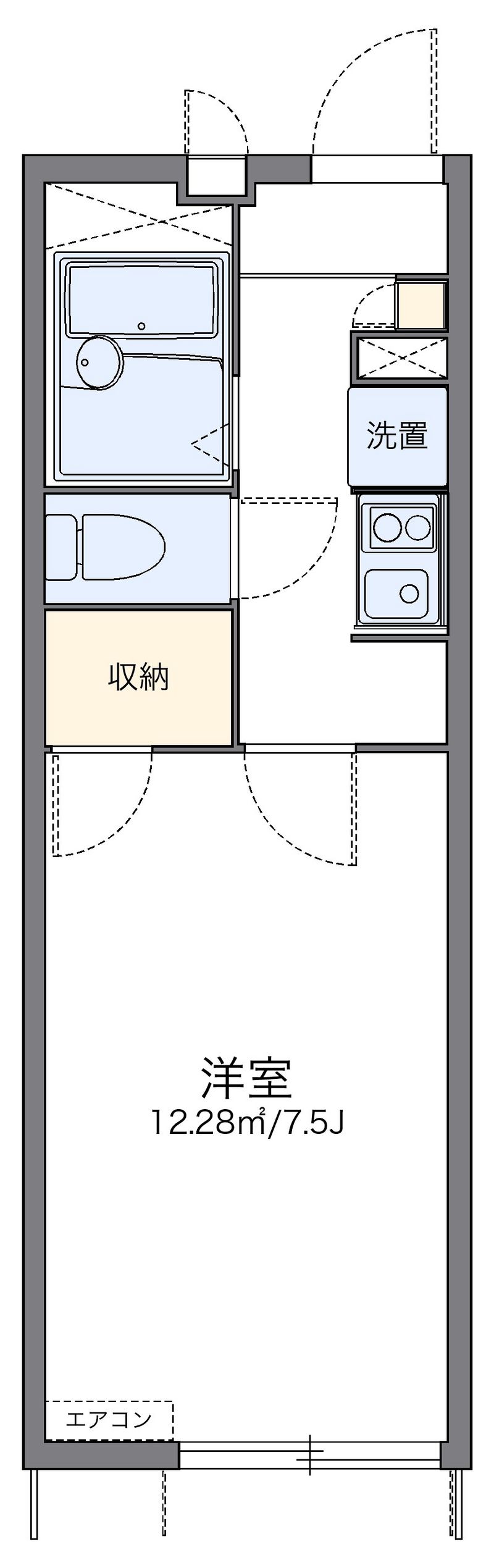 レオパレスＭＩＮＡＭＩＹＡＭＡ 間取図