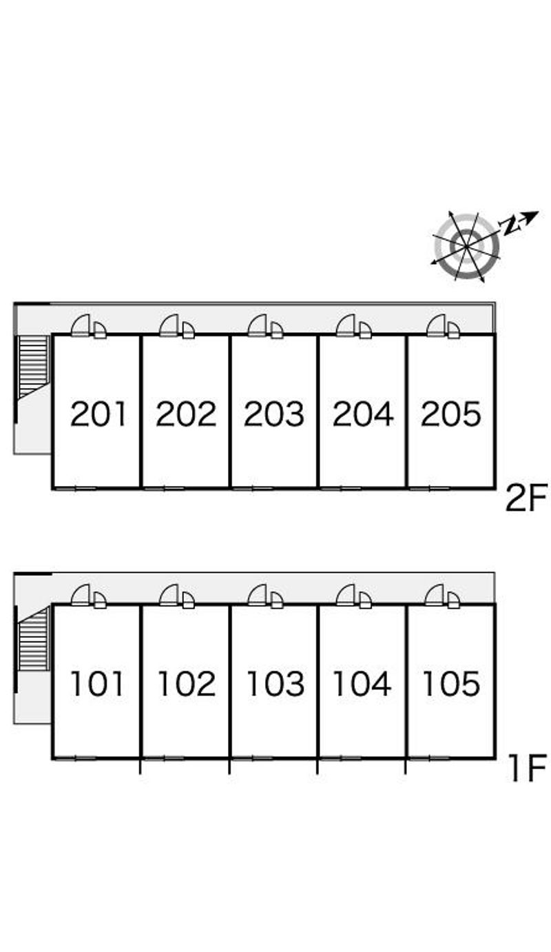 レオパレスグラスパル 間取り配置図