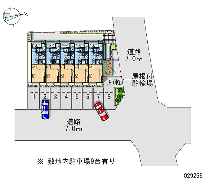 29255 Monthly parking lot