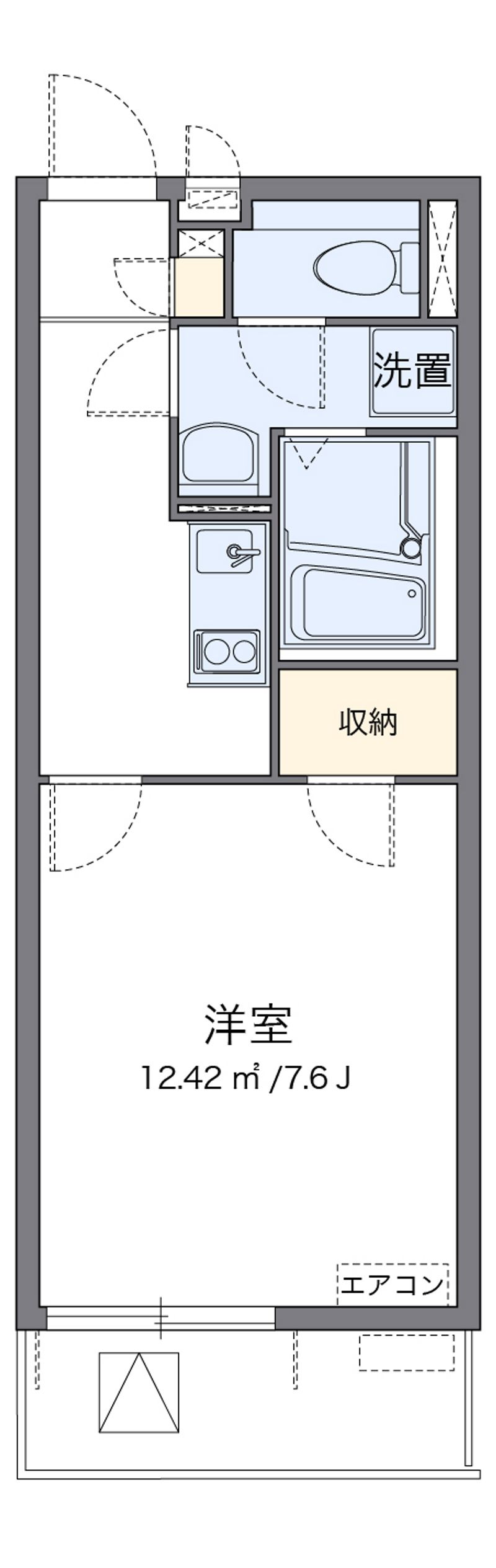 クレイノＳＡＳＡＬＡ 間取図