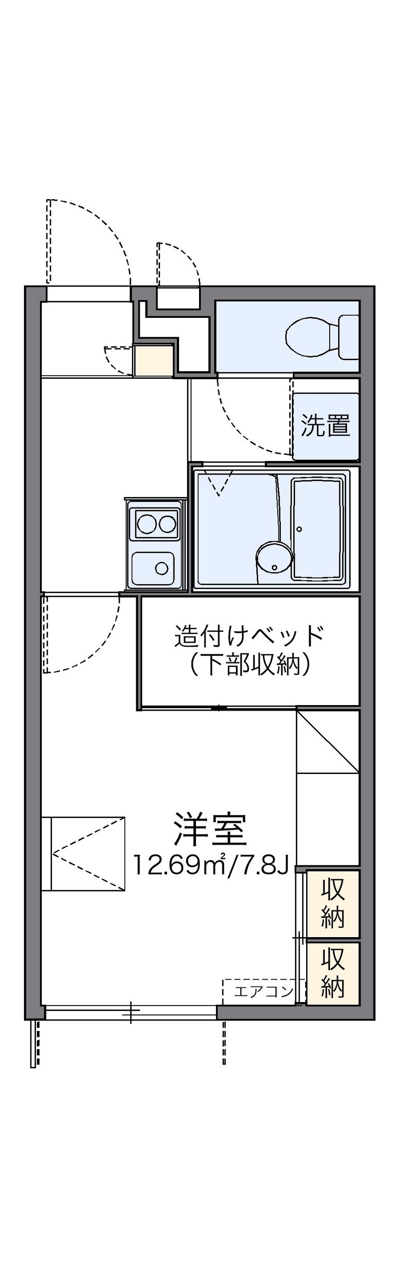 レオパレスパル北方Ⅲ 間取図