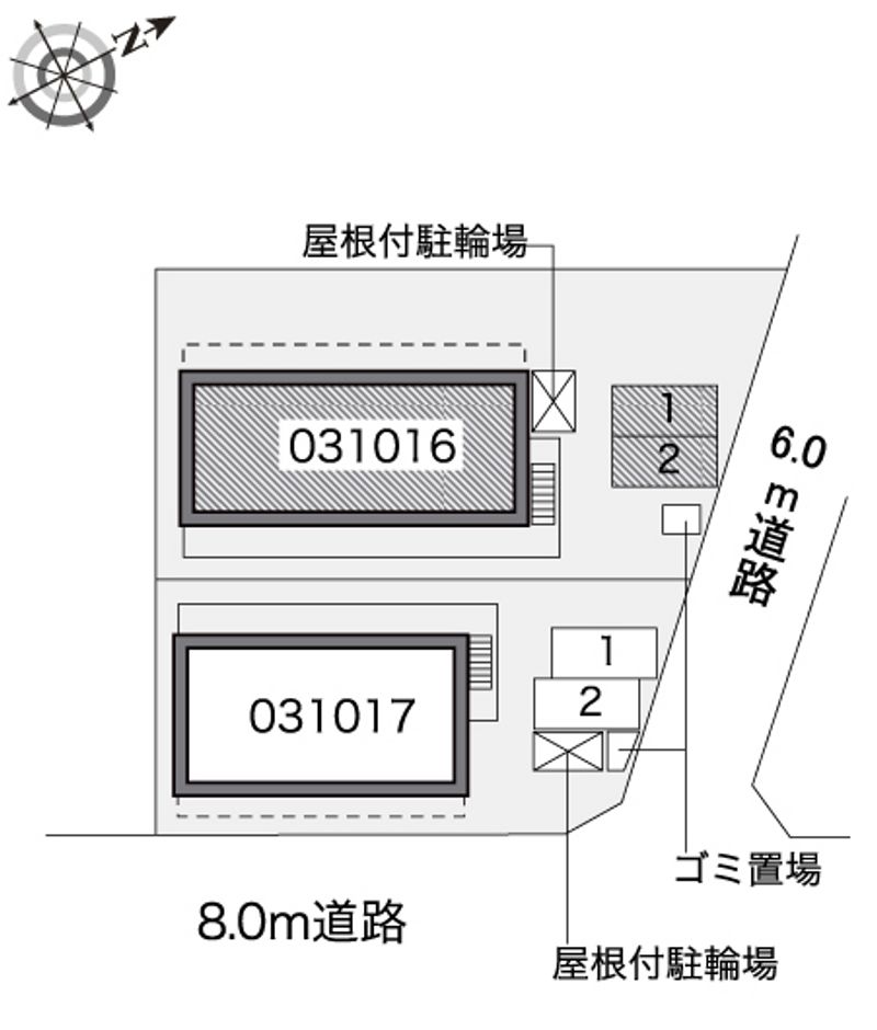 レオパレスカサグランデ 配置図