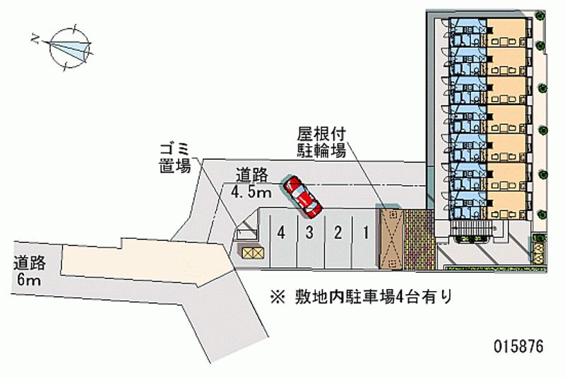 レオパレスフィットニア 月極駐車場