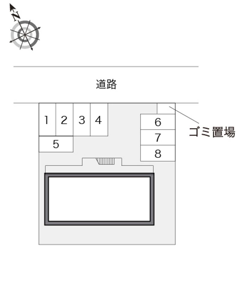 レオパレスシャルマンⅢ 配置図