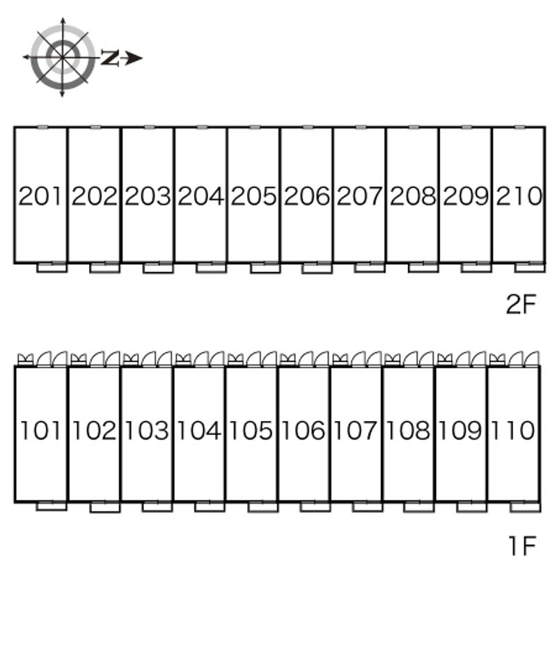 レオパレスグリーンヒル古宮 間取配置図