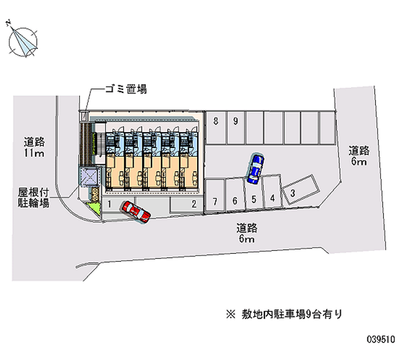 レオパレスモリヤＡ 月極駐車場