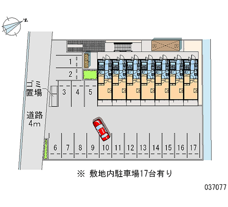 37077 Monthly parking lot