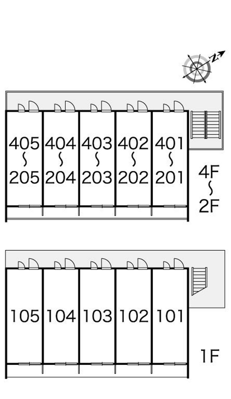 レオパレス教会前 間取配置図