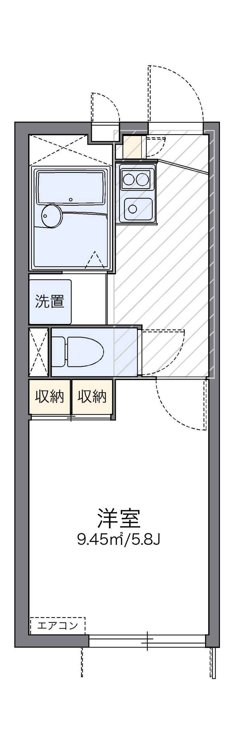 レオパレスセリブレートⅣ 間取図