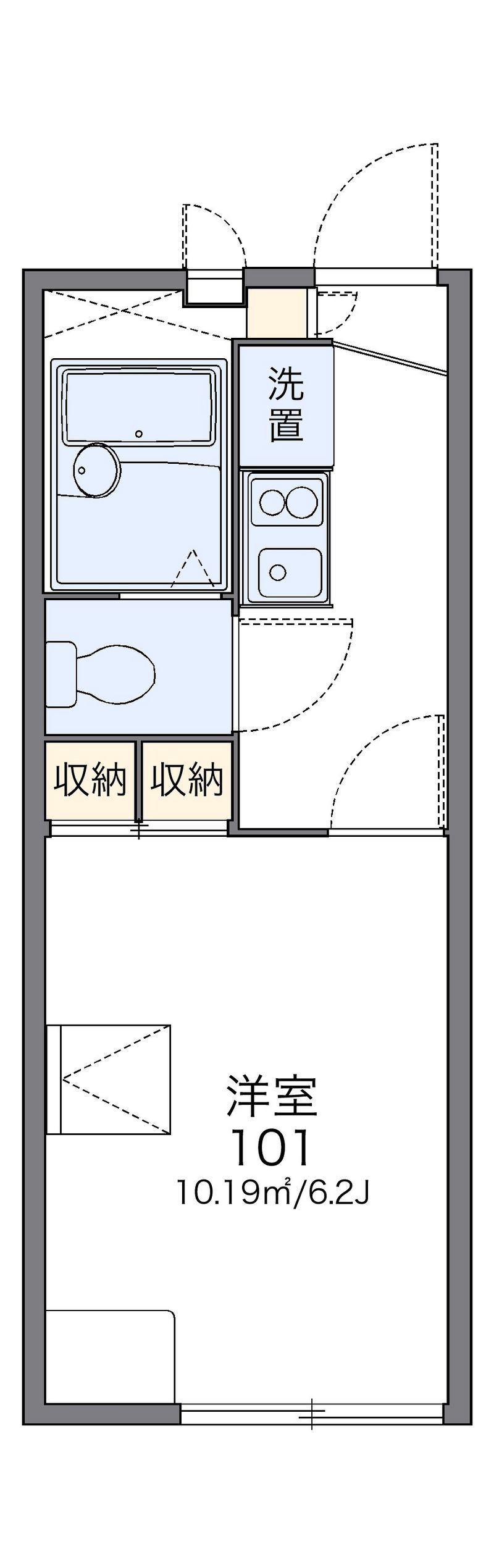 レオパレス飯田 間取図