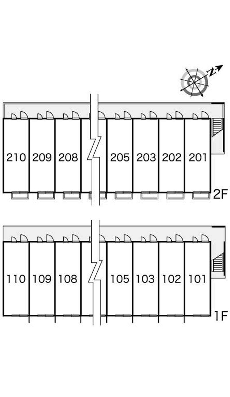 レオパレスハイマート貫 間取り配置図