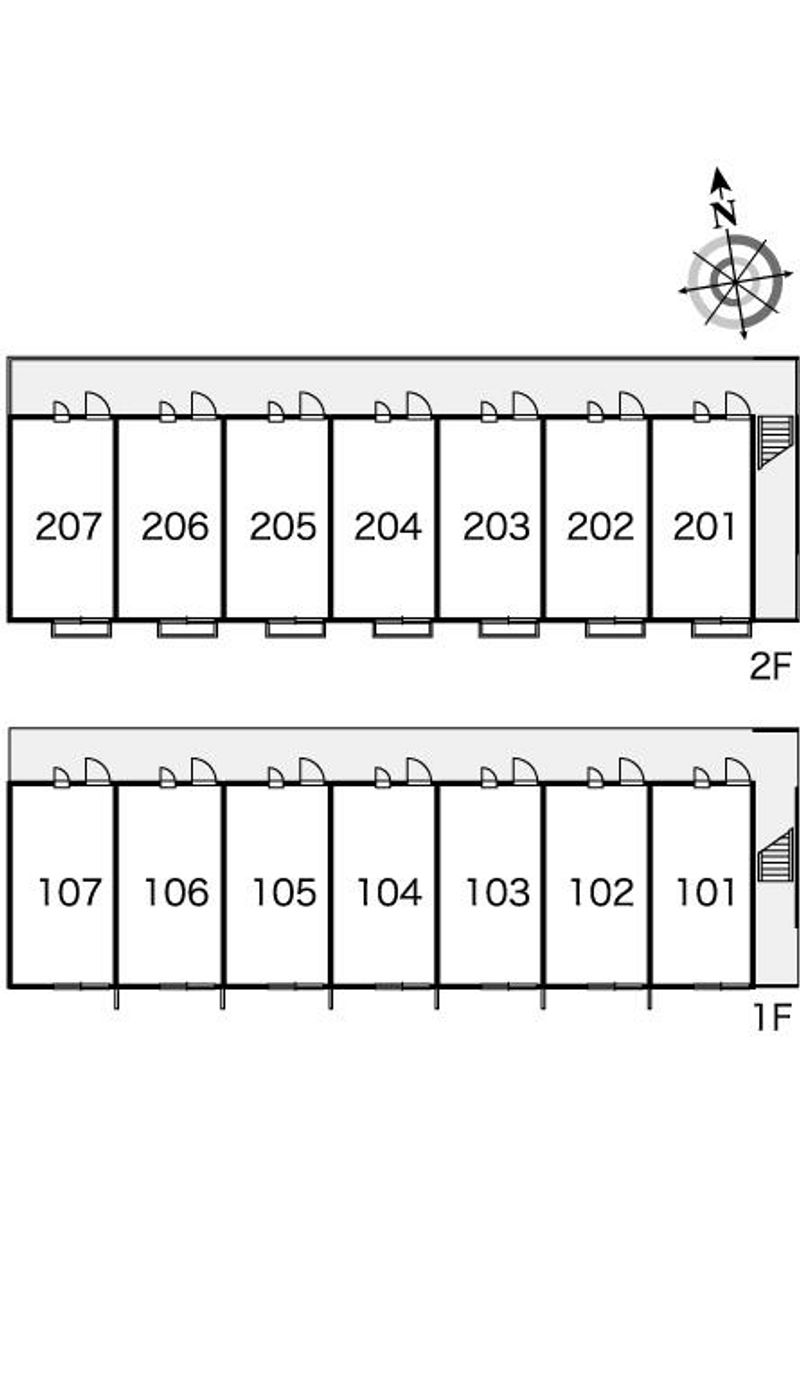 レオパレスセレッソ 間取配置図