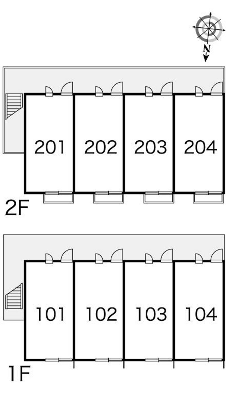 レオパレスベルツリーⅢ 間取り配置図