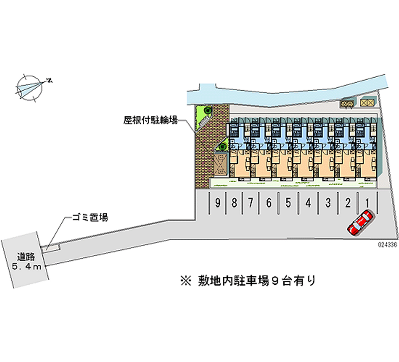 レオパレスファイン 月極駐車場