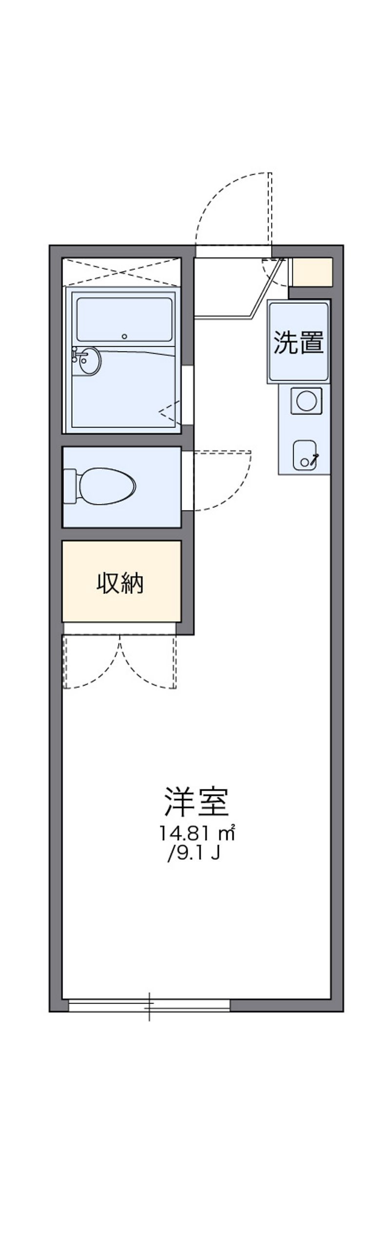 レオパレスプラージュ 間取図