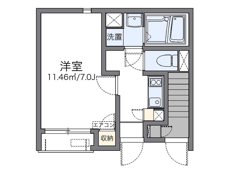 レオネクスト白菊Ⅱ 間取図