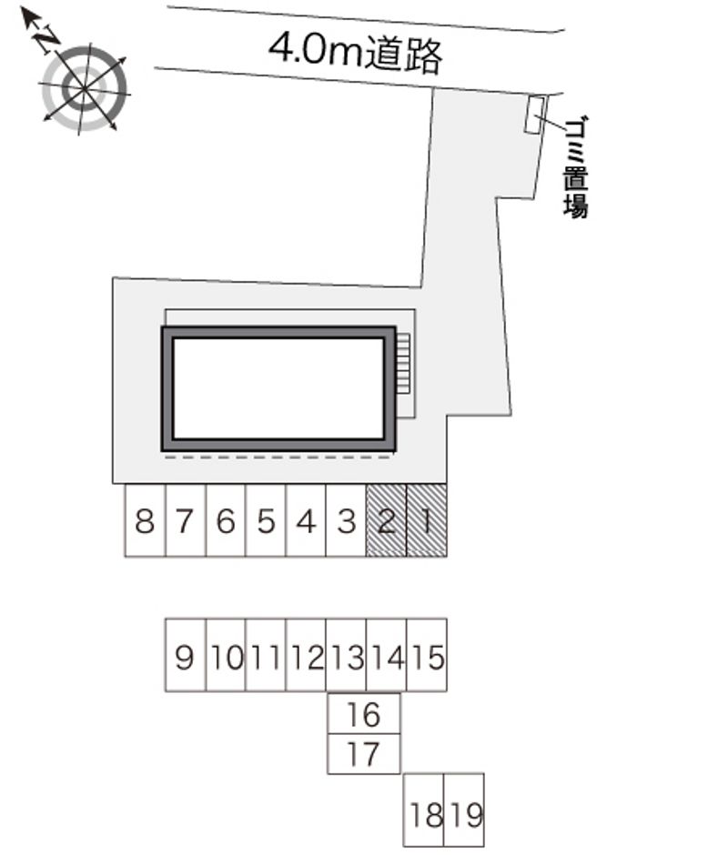 レオパレスエミナ 配置図