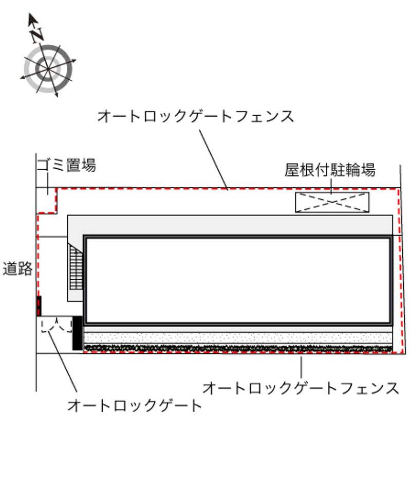 レオパレスフリーデ 配置図