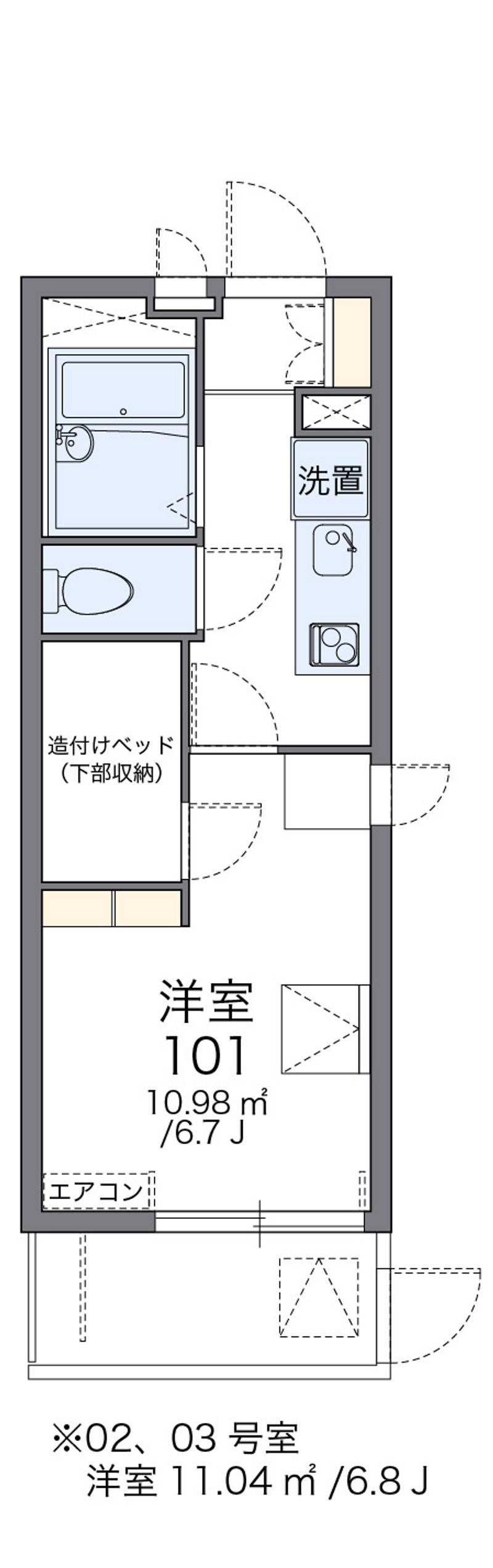レオパレスＳＵＳＡＮＯ 間取図