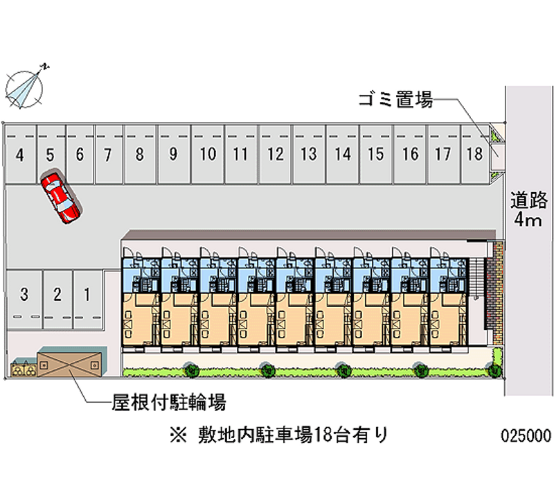 25000 bãi đậu xe hàng tháng