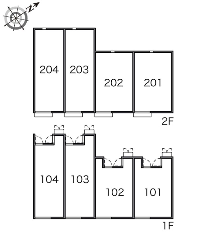 レオネクストパサージュⅠ 間取配置図