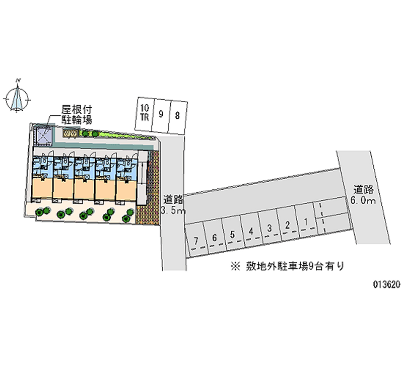 レオパレスメイプル 月極駐車場