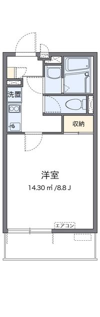 レオネクストカーサウーノ 間取り図