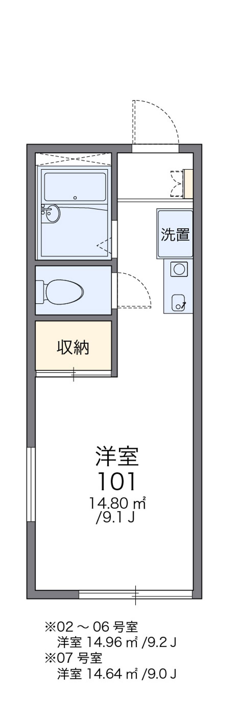 レオパレス宇佐崎Ⅱ 間取図