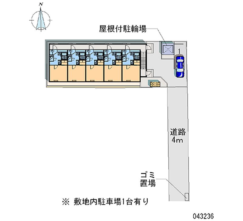 レオパレス南１０条 区画図