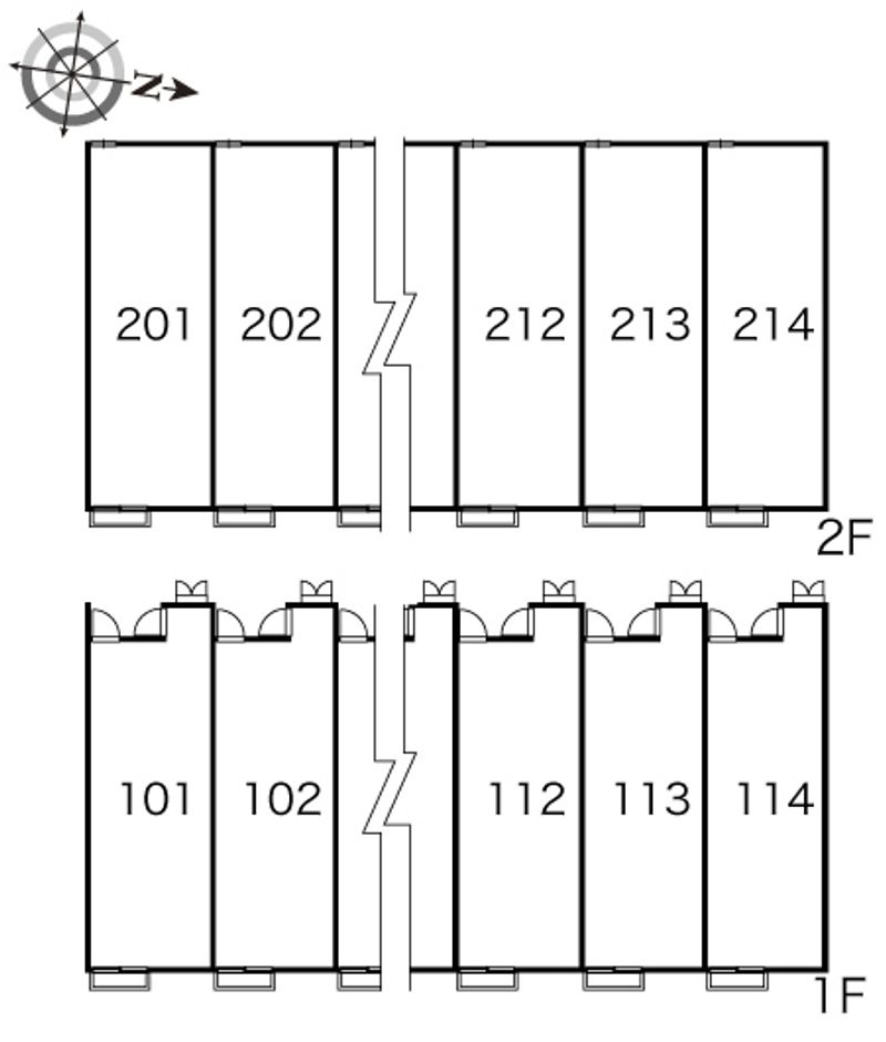 レオパレスラピュタ 間取配置図