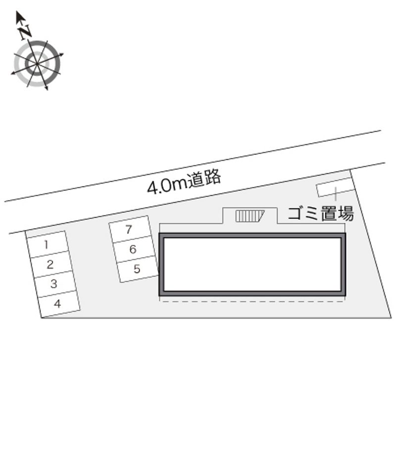レオパレスパークサイドグレース 配置図