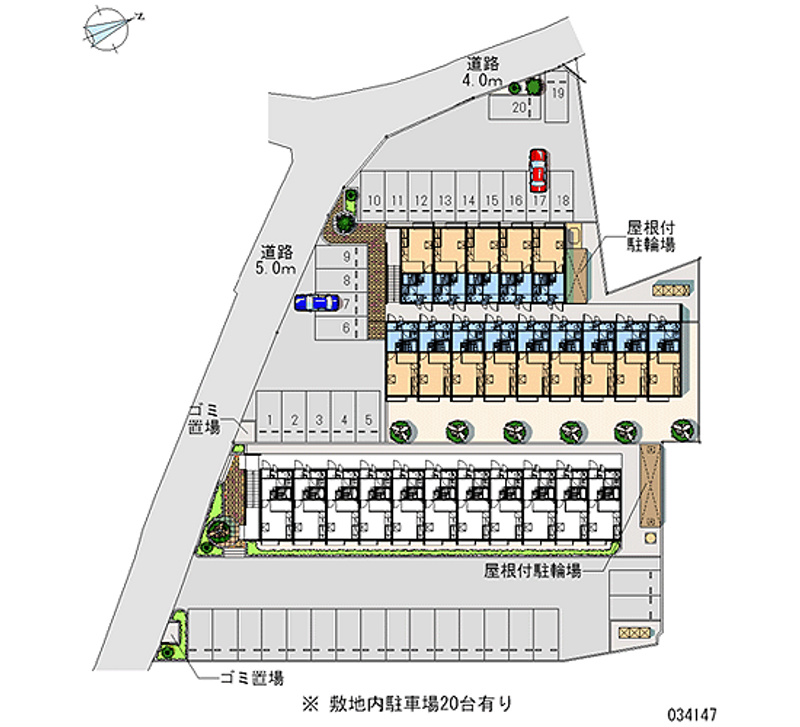 34147 Monthly parking lot