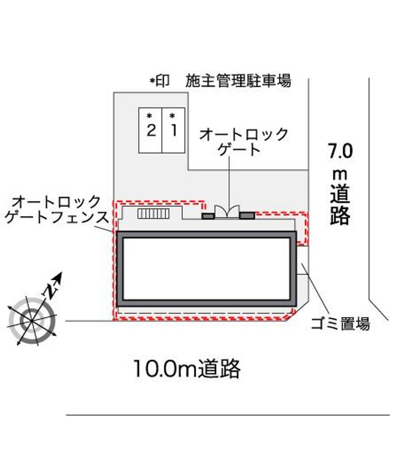 レオパレスサンピエスタ 配置図