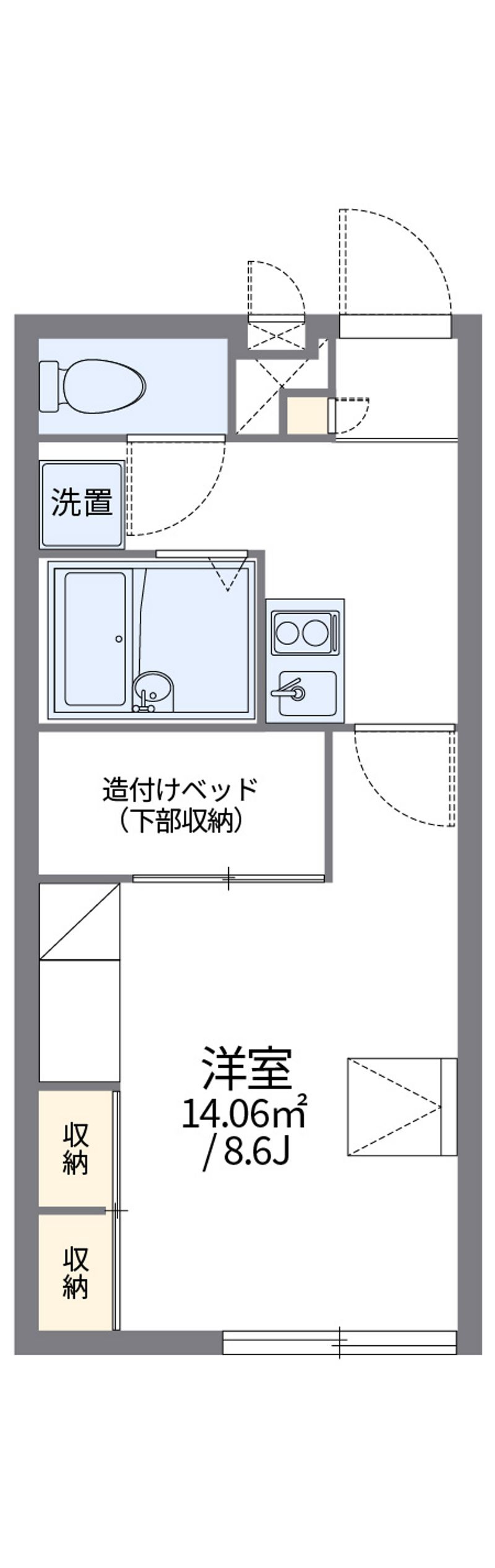レオパレスヴィラ東加古川 間取図