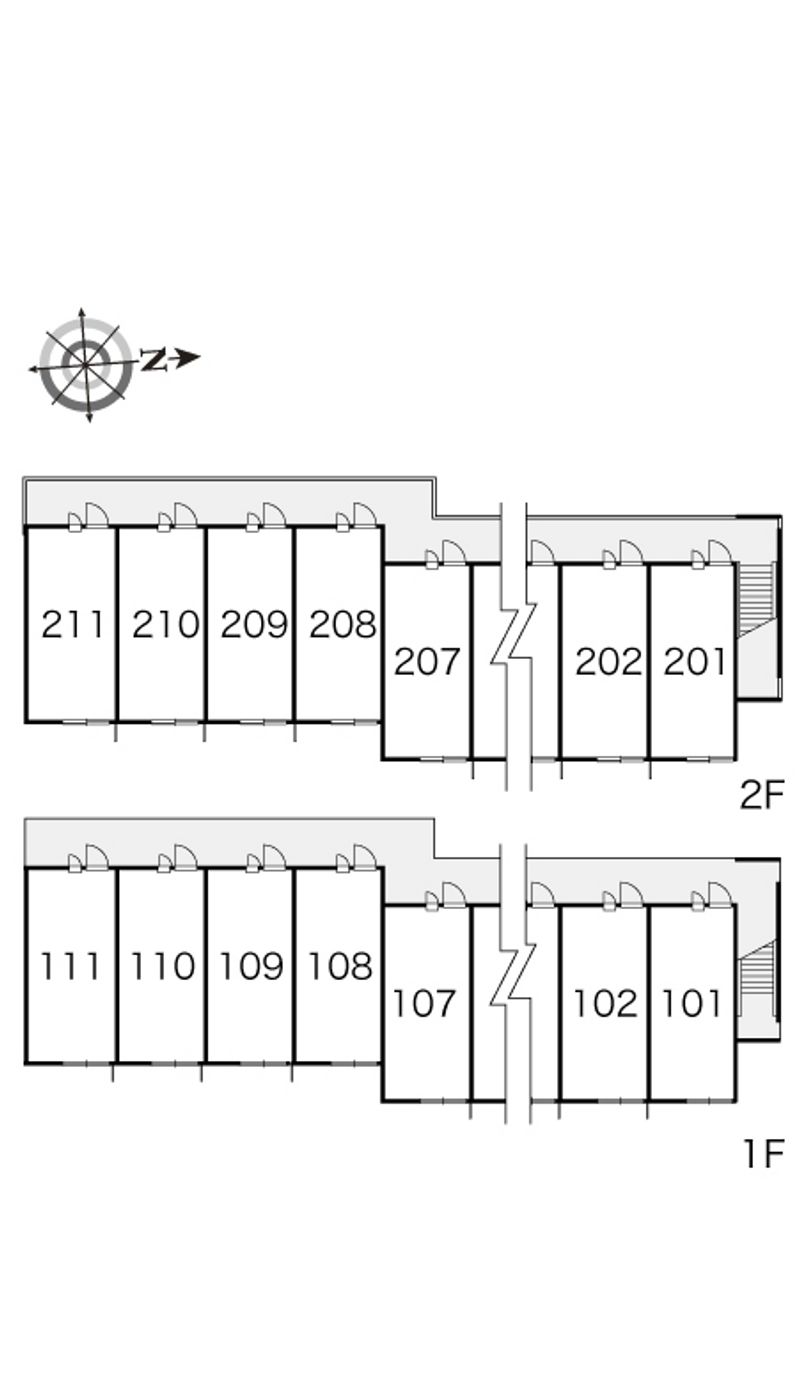 レオパレスｆｅｌｉｃｅⅢ 間取配置図