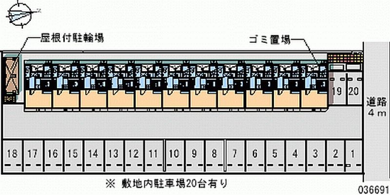 レオパレスＫＭＹ郡山 月極駐車場