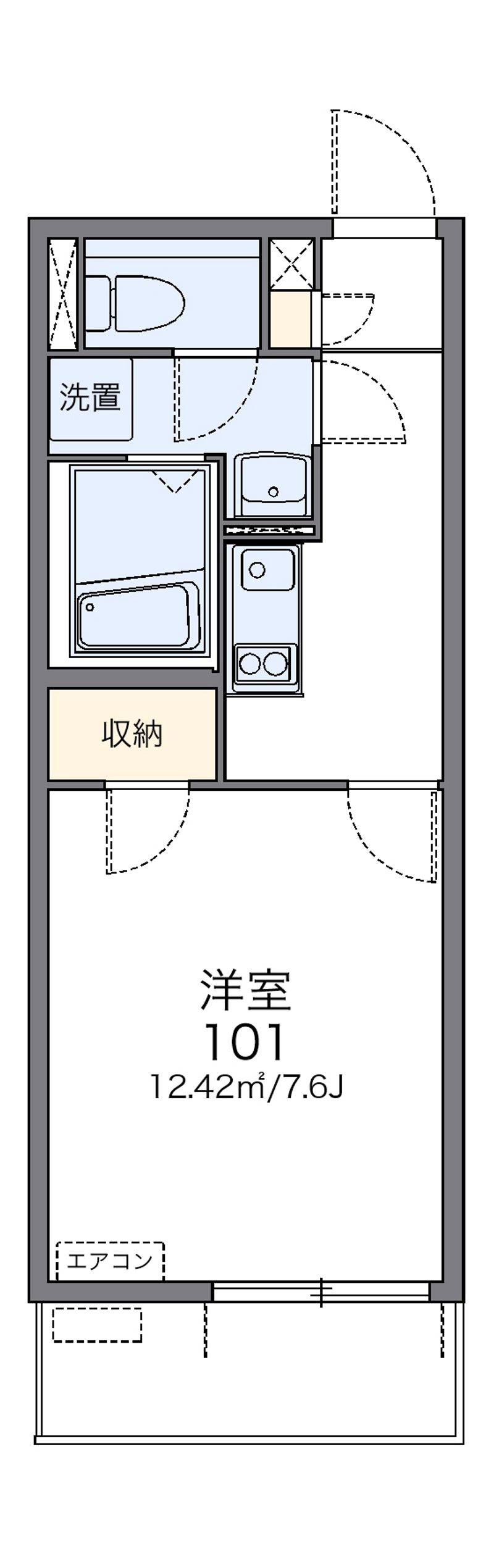レオネクストトリスターＮ　Ｗ 間取図