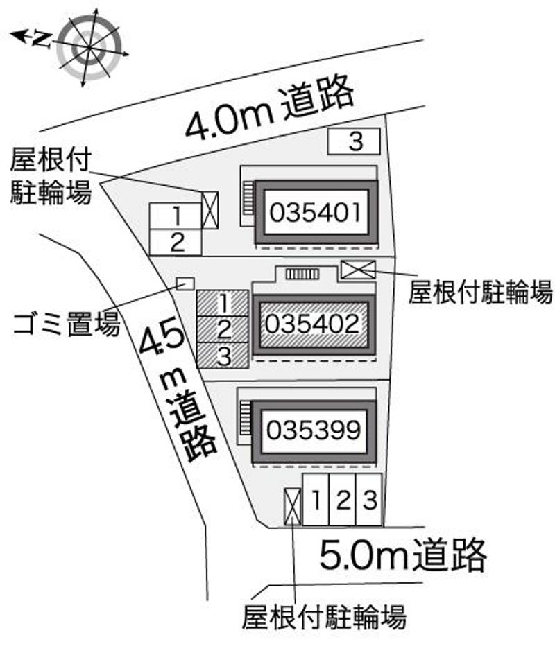 レオパレスラピスＢ 配置図