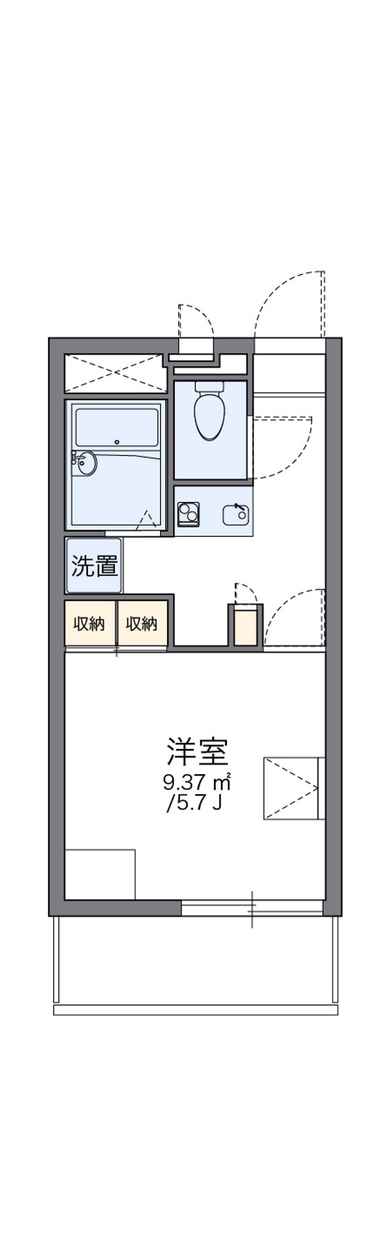 レオパレスサンボーン 間取図