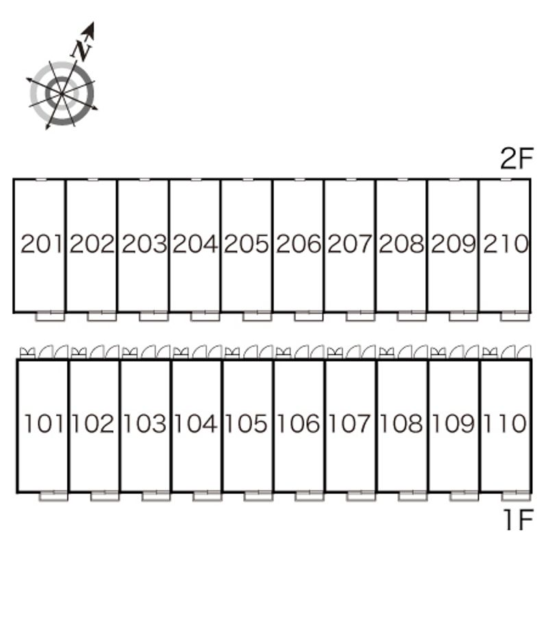 レオパレスＦｉｒｓｔ１００ 間取配置図