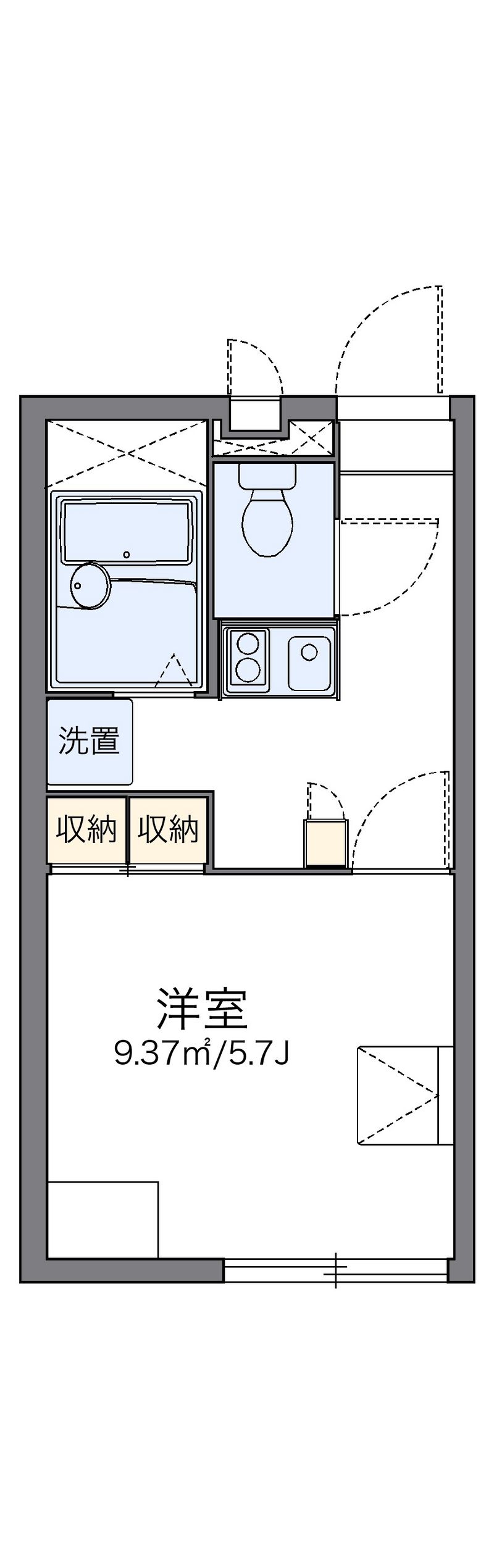 レオパレス新家 間取図