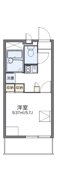 レオパレスラフィーナ 間取り図